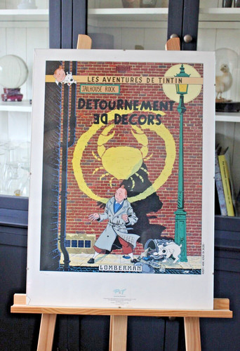 Affiche hommage herge tintin - hommage, a