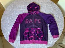 Purple camo OG BAPE script 
