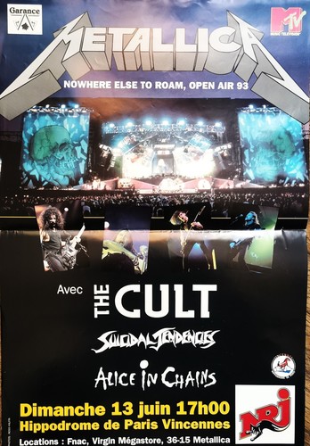 Metallica affiche concert - -,