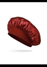 Bonnet Uni en Satin De Soie À Larges Bords Pour Cheveux Bonnet Bain Maquillage