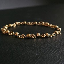 Bracelet boules plaqué or