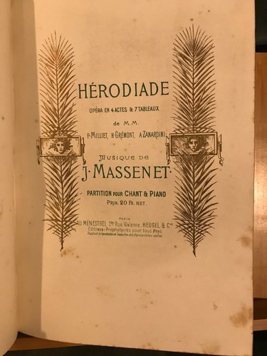 Jules massenet hérodiade - jules,