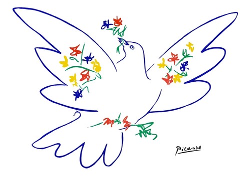 Picasso colombe affiche - -,