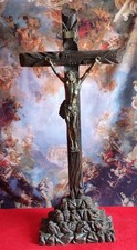 ANTIQUE GRAND CRUCIFIX D'AUTEL