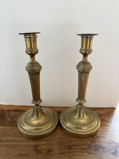 Paire de bougeoirs anciens en