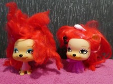 2 chiots femelles jouets durs cheveux roux I Love animaux VIP