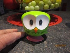 Minuteur de cuisine à temps de cuisson Jolie Chouette verte en Plastique