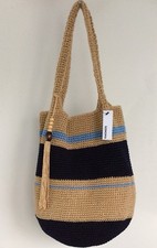 Sonoma Tan Blue Navy Tote