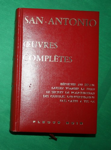 Oeuvres completes san antonio - oeuvres, san-antonio