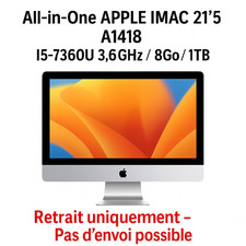 All-in-One APPLE IMAC 21"5 A1418 I5-7360U 3.6Ghz 8Go 1TB  + Clavier et Souris