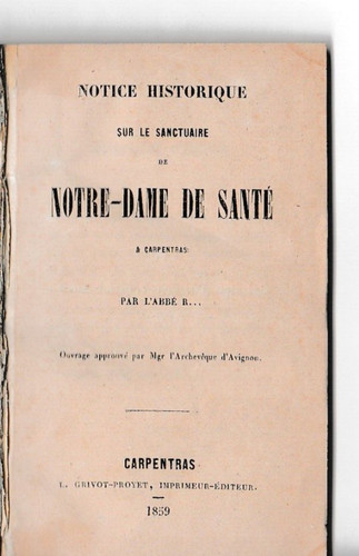 Carpentras notice historique - carpentras-notice,