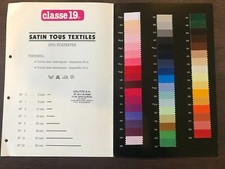 ANCIEN CATALOGUE LIVRE DE VENTE CLASSE 19 SATIN TOUS TEXTILES ECHANTILLON