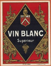 Ancienne Etiquette Vin Blanc