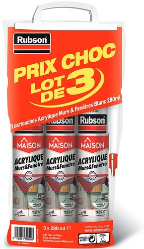 Lot mastic acrylique murs - 3,