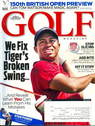 2010 golf magazine - magazine:, tiger