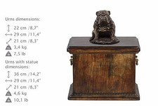 Anglais Bouledogue Sitting, Urne, Froids Bronze, Artdog, De , Type 2