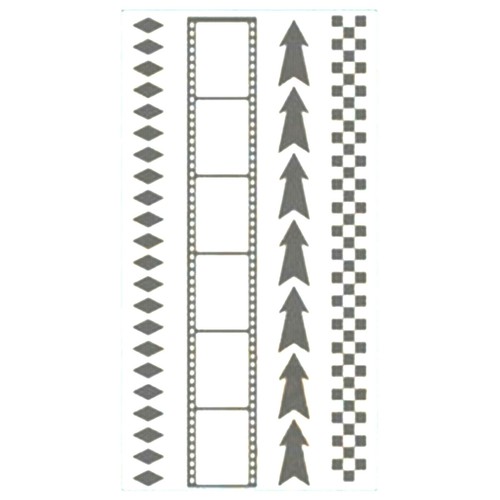Tampons transparents bordures - transparents,