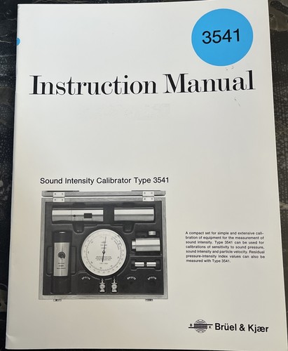 Bruel kjaer instruction - &,