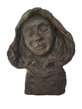 GRANDE SCULPTURE BUSTE TERRE