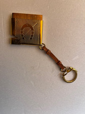 RARE Porte clés années 60/70 pince de Tiercé PMU  métal doré  La Grange Brive