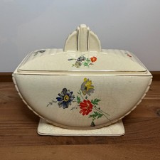 TORA 287 -Sucrier art déco - Porcelaine tchécholslovaquie (Czechoslovakia) 17 cm