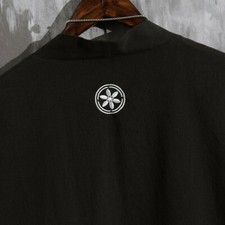 Hommes Coton Ligne Manteaux Cardigan Kimono Vestes Ample Surdimensionné Chinois