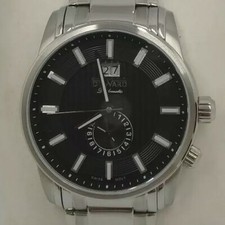 DUWARD Diplomatique 100M Wr Double Hora. Saphir Crystal. Swiss Movement. Noir