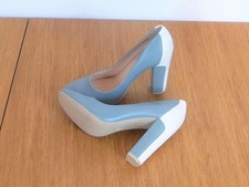 ? Escarpins à Talons Gris/ Vert Plomb et Blanc- Pointure 36- Neuf- Geox Respira