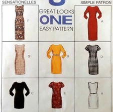 8017 PATRON" McCALL'S S  8 CREATIONS  ROBE ELEGANTE 36 AU 46