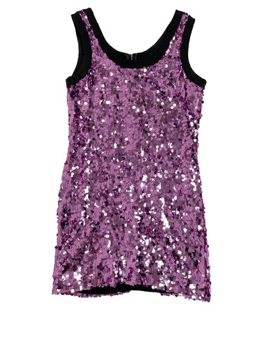 Mini robe violette - , à