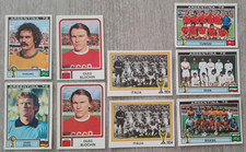 lot 9 vignettes stickers PANINI Argentina 78 football 1978 card Equipe Joueurs