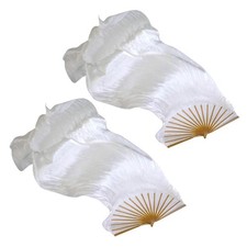Lot de 2 éventails longs en