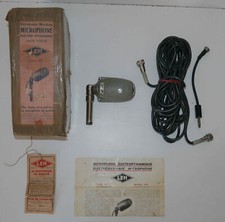 Superbe  microphone  vintage  Lem type 307 (n° 5067) à restaurer