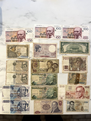 Lot billets anciens - lot,