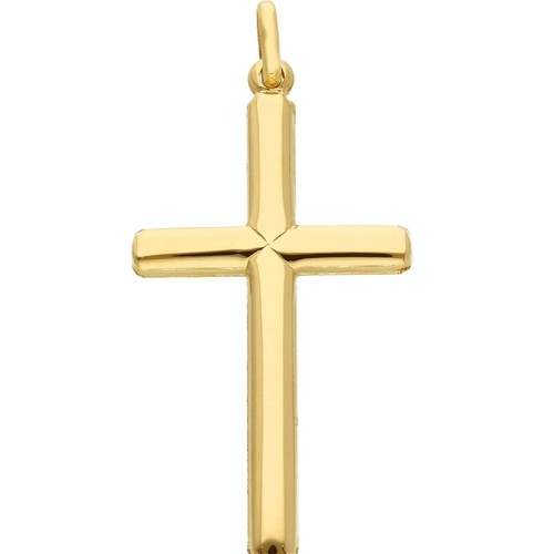Pendentif croix jaune - pendentif,