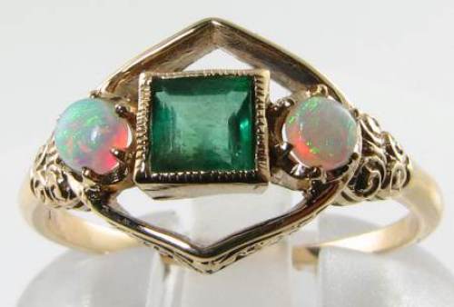 Bague art déco triplette - bague,