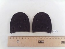 Paire de talons 73 x 67 mm Wood Milne réf 164 semelles sabots de bois (CZ3)