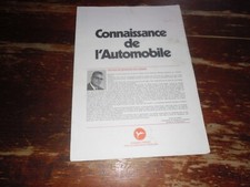 A VOIR !!! ANCIEN DOSSIER POULAIN " CONNAISSANCE DE L'AUTOMOBILE " Années 80
