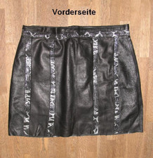 Mini Jupe En Cuir Noir En