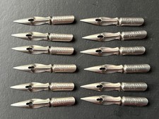 12 PLUMES anciennes neuves  - HENRY EF - RARE - Porte-Plume - Plumier - Ecriture