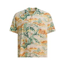 "Sun surf" chemise homme jaune