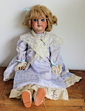 ANCIENNE POUPEE DE COLLECTION TETE PORCELAINE -  SFBJ 60 SERIE D PARIS 49 CM