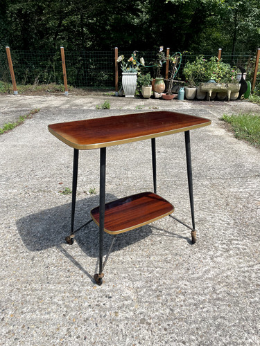 Table desserte roulante