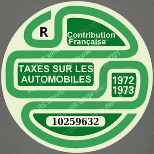 Vignette 1973 autocollante - 1973,