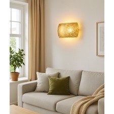 Applique Murale Briloner Demi-Ronde Couleur Or Max. 2 X 40W E14 Sans Ampoules