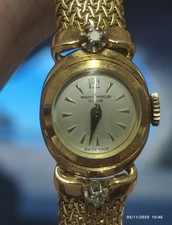 Montre Suisse Swiss Watch Beame & Mercier Or 18ct Gold 18k, 2 Diamants Diamonds