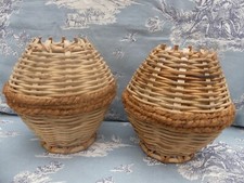 2 lampes Abat Jour ? en ROTIN