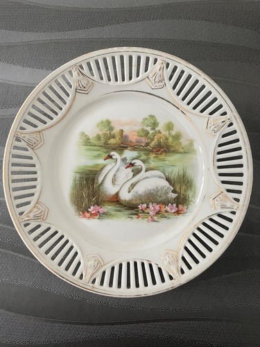 Assiettes anciennes décor - assiettes,