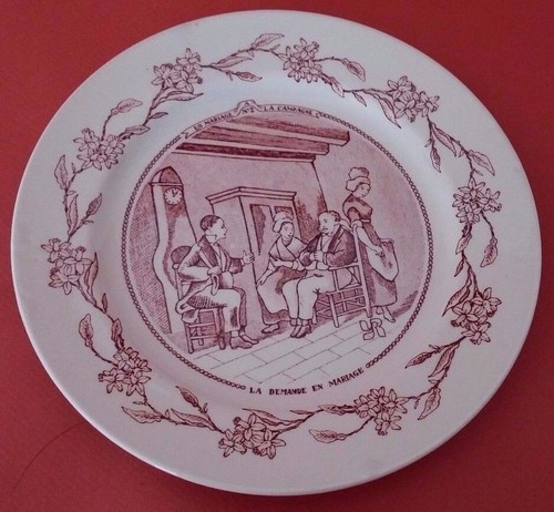 Assiette parlante thème - assiette,