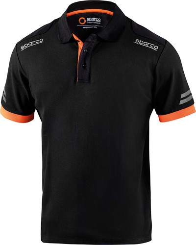 Polo hommes sparco noir - hommes, noir/orange